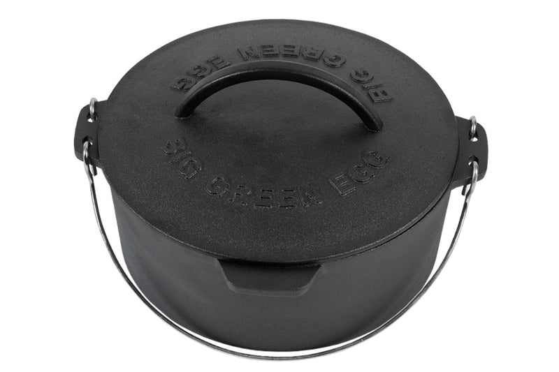 Faitout hollandais en fonte 5,2L pour Big Green Egg Medium, Large, XL, et 2XL 27cm