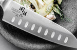 Couteau Santoku japonais Kai Seki Shoso alvéolé 16.5cm
