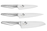 Set 3 couteaux Kai Seki Shoso Office + Universel + Santoku