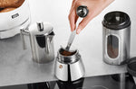 Tasseur à café avec cuillère doseuse Gefu Tamino en acier inoxydable