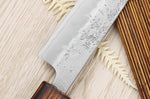 Couteau universel japonais artisanal Wusaki Yoshi G3 chêne 14cm