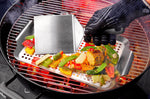 Spatule coudée retourneur de barbecue XXL Gefu en acier inoxydable