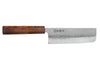 Couteau nakiri japonais artisanal Wusaki Yoshi G3 chêne 16,5cm