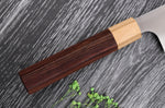 Couteau santoku japonais artisanal Kei Kobayashi SG2 Octogone 17cm