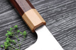 Couteau santoku japonais artisanal Kei Kobayashi SG2 Octogone 17cm