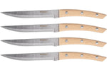 Coffret 4 couteaux à steak Homey's Bokträ lame crantée 13cm