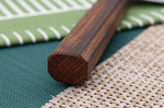 Couteau santoku 16,5cm japonais artisanal Masutani martelé manche en chêne