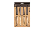Coffret 4 couteaux à steak Homey's Bokträ lame lisse 13cm