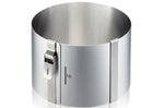 Cercle à gâteaux extensible Gefu Tondo Clip en acier inoxydable hauteur 10cm