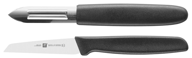 Coffret Zwilling couteau à légumes + couteau à éplucher lames Friodur