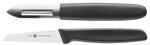 Coffret Zwilling couteau à légumes + couteau à éplucher lames Friodur
