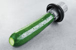 Porte-légumes pour taille-légumes en spirales Gefu Spirelli en acier inox et polymère
