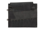 Trousse artisanale en cuir pleine fleur Witloft Buffalo Collection 9 emplacements - Noir
