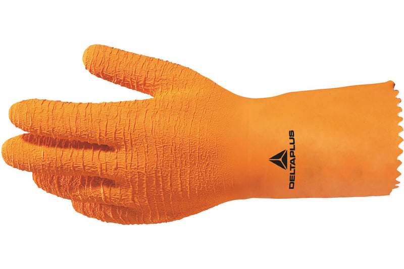 Gants Deltaplus Venifish VE990 en latex orange par paire - Taille 10 - Taille 10