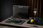 Set de 4 planches à découper Joseph Joseph Folio Steel + étui en acier - Noir