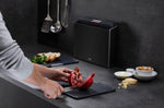 Set de 4 planches à découper Joseph Joseph Folio Steel + étui en acier - Noir