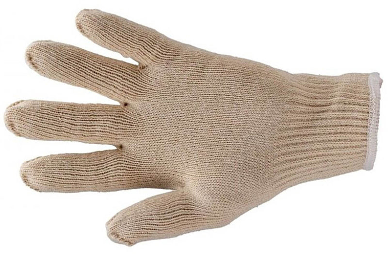 Sachet de 10 paires de sous-gants en coton tricoté 2 fils - Taille 9/10