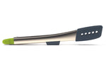 Pince Joseph Joseph Elevate en acier inoxydable et silicone avec reposoir intégré