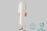 Tablier professionnel Manulatex Delta 50 100x115cm blanc à œillets thermo soudés
