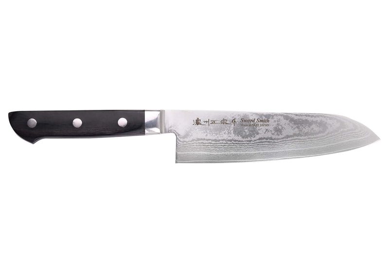 Couteau santoku 18cm japonais Satake Cutlery damas 69 couches