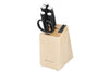 Bloc 5 couteaux Kitchen Aid Classic en bois de bouleau + ciseaux
