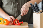 Bloc 5 couteaux Kitchen Aid Gourmet en bois de bouleau