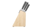 Bloc 5 couteaux Kitchen Aid Gourmet en bois de bouleau