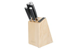 Bloc 5 couteaux Kitchen Aid Gourmet en bois de bouleau