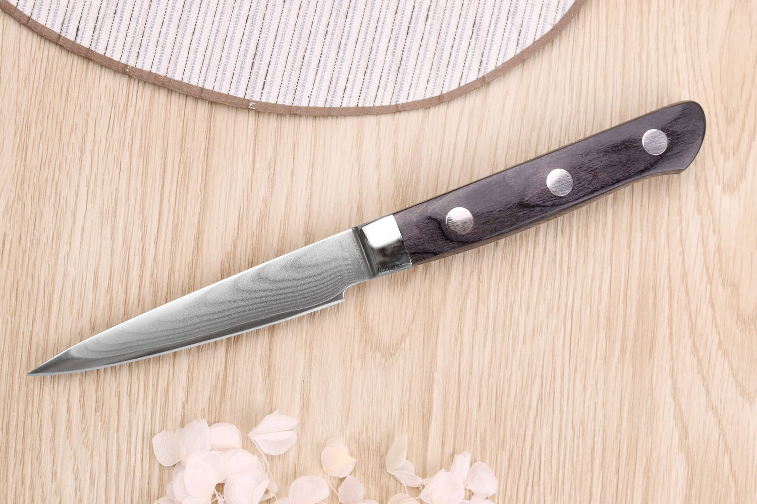 Couteau d'office 9cm japonais Satake Cutlery damas 69 couches