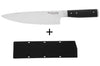 Couteau de chef Kitchen Aid Gourmet lame acier japonais 20cm + étui de protection