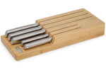 Set de 5 couteaux Joseph Joseph Elevate Steel Knives Bamboo Store + plateau en bambou