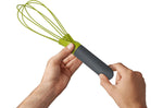 Fouet 2-en-1 Joseph Joseph Twist en silicone vert