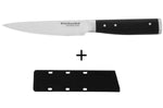 Couteau d'office Kitchen Aid Gourmet lame acier japonais 11cm + étui de protection