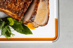 Planche à découper anti-glisse Kitchen Aid réversible en PP blanc