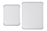 Set de 2 planches à découper anti-glisse Kitchen Aid réversibles en PP blanc