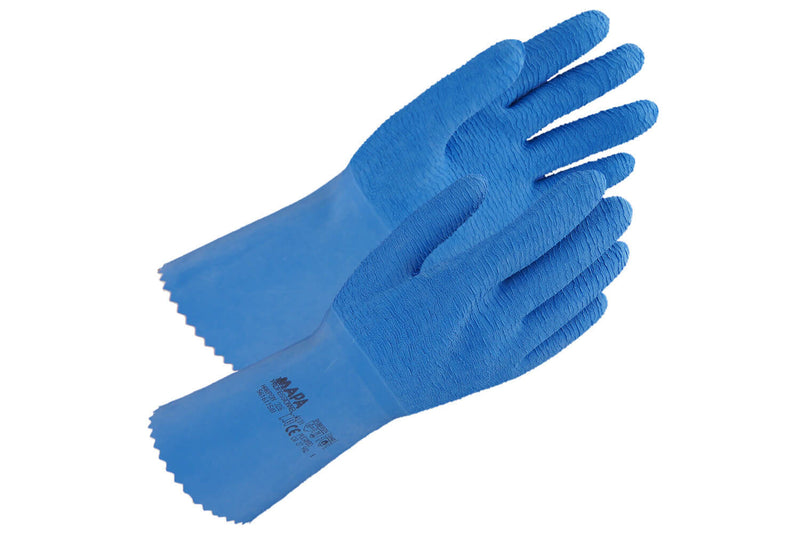 Gants en latex Mapa Harpon 326 bleu par paire - Taille 10
