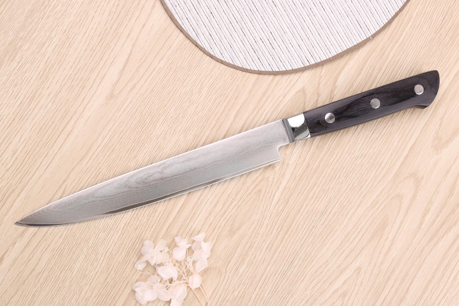 Couteau sujihiki 20cm japonais Satake Cutlery damas 69 couches