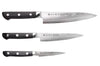 Coffret 3 couteaux japonais Satake Cutlery damas 69 couches chef + universel + office