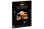 Moule 6 grands ronds Flexipan anti-adhérent en silicone et tricot de verre 40x30cm