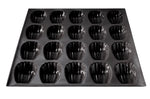Moule 20 madeleines Flexipan anti-adhérent en silicone et tricot de verre 40x30cm