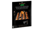Moule 28 mini madeleines Flexipan anti-adhérent en silicone et tricot de verre 40x30cm