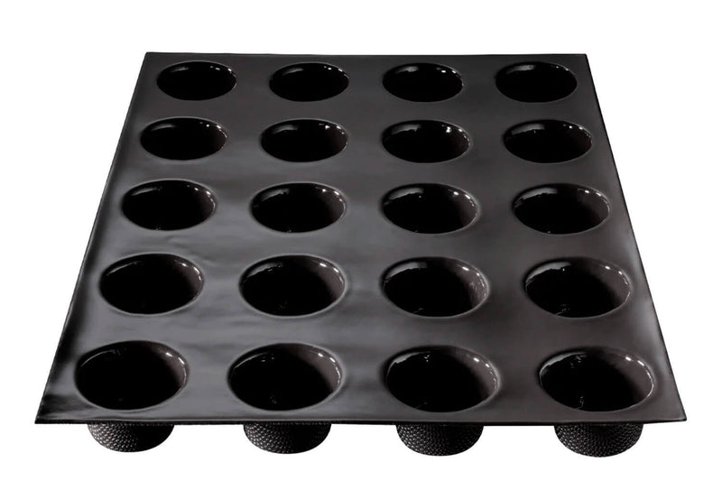 Moule 20 mini muffins Flexipan anti-adhérent en silicone et tricot de verre