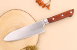 Couteau santoku 15cm japonais Satake Cutlery Brown Pakkawood