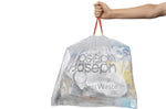Set de 20 sacs-poubelles 30L Joseph Joseph IW6 transparent avec cordon de serrage