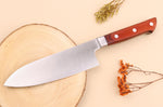 Couteau santoku 17cm japonais Satake Cutlery Brown Pakkawood