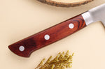 Couteau santoku 17cm japonais Satake Cutlery Brown Pakkawood