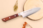 Coffret 3 couteaux japonais Satake Cutlery Brown Pakkawood chef + santoku + office