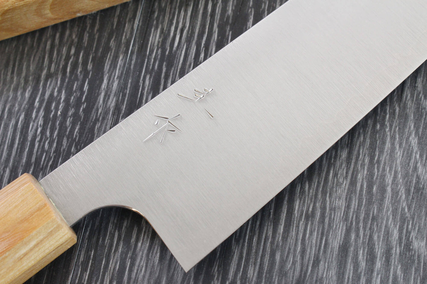 Couteau de chef japonais artisanal Kei Kobayashi SG2 Octogone 21cm