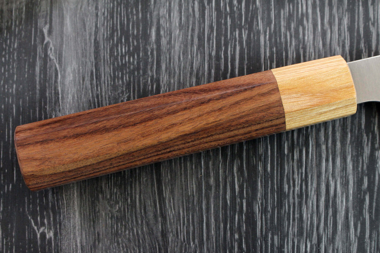 Couteau de chef japonais artisanal Kei Kobayashi SG2 Octogone 21cm