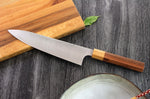 Couteau de chef japonais artisanal Kei Kobayashi SG2 Octogone 21cm